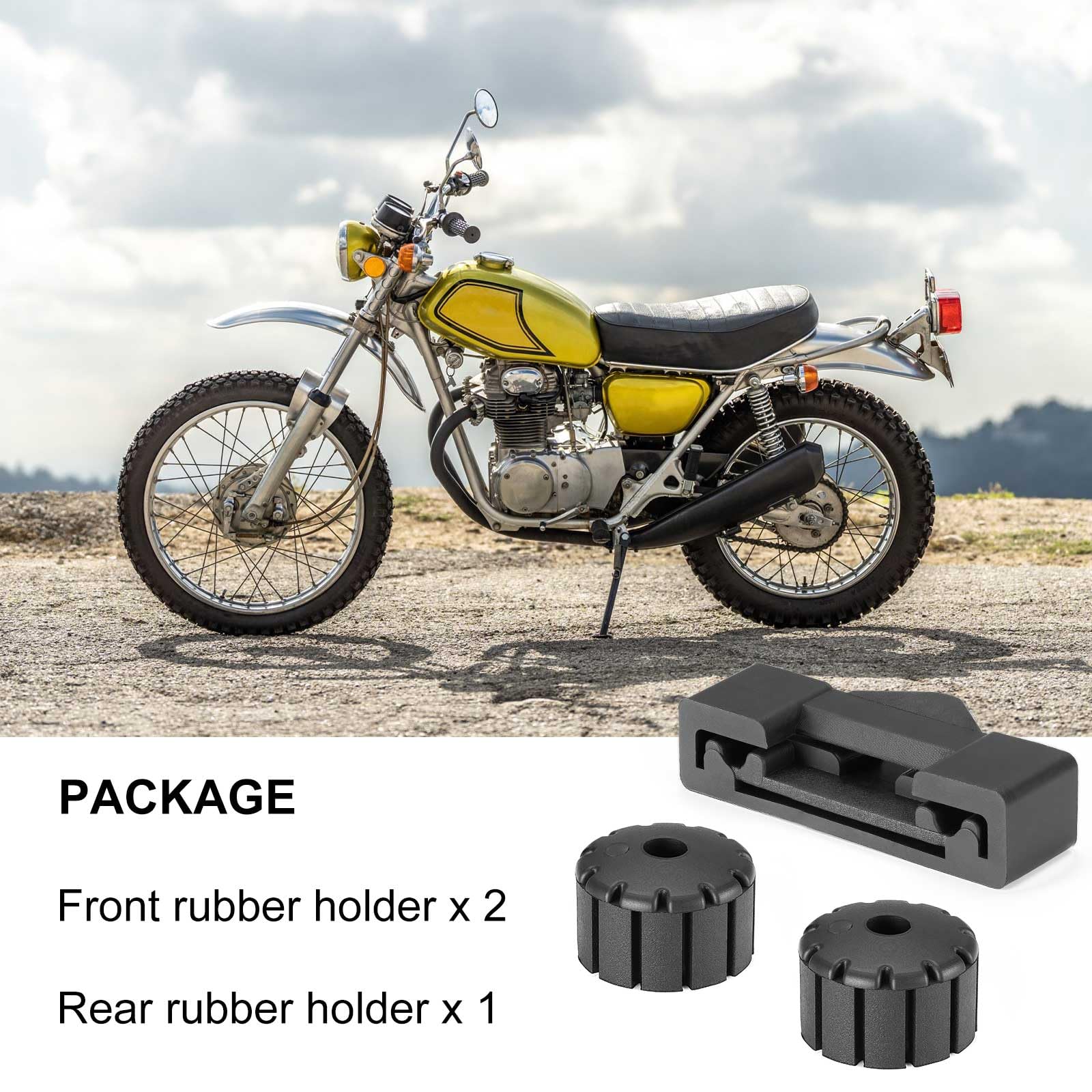 Amazon.com: Front & Rear Fuel Tank Rubber Holder Kit for Honda
