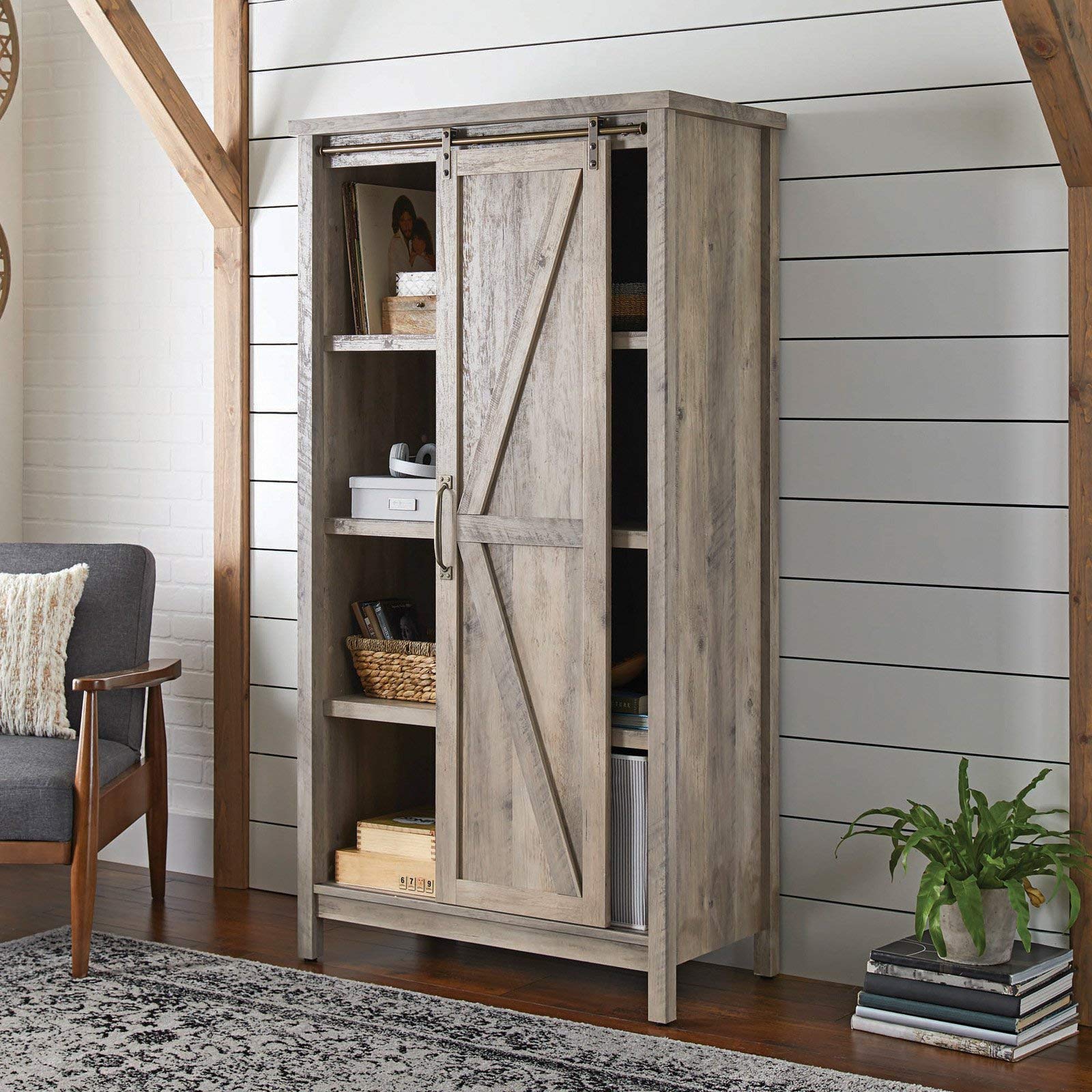 Buy Better Homes & Gardens 66" Modern Farmhouse Bookcase Storage
