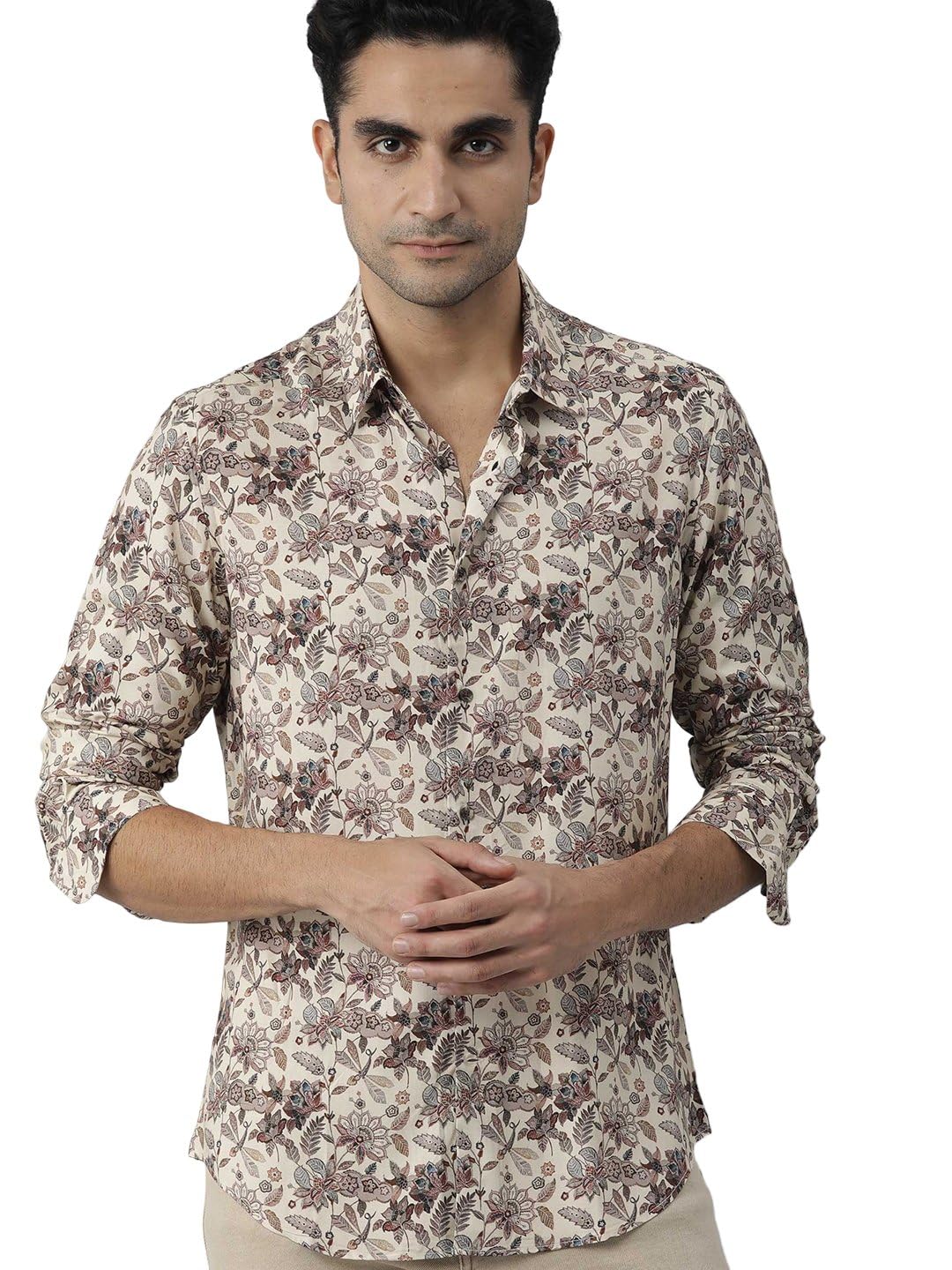 Rare Rabbit Regular fit Floral Print Shirt