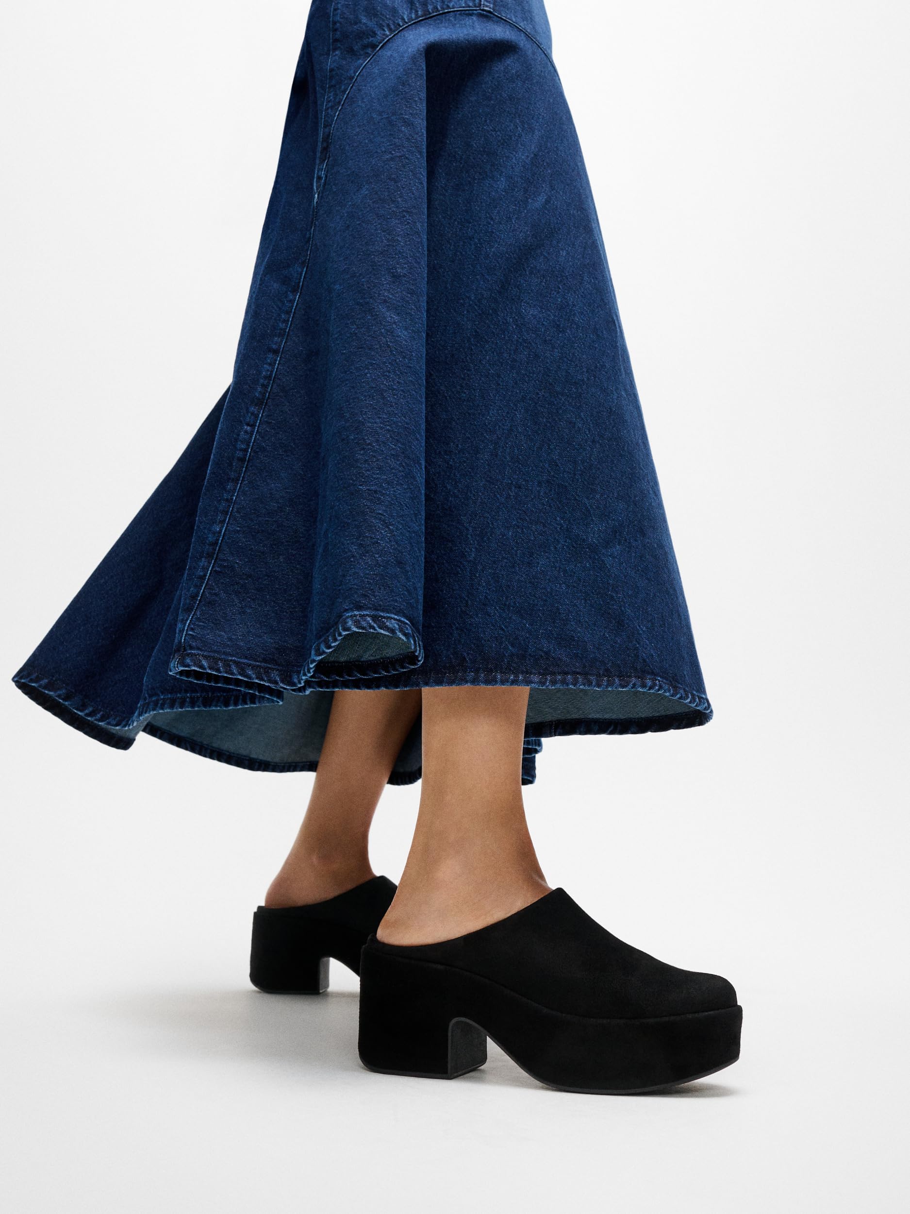 Fitflop Platfforms Full-Suede Heeled Mules, Ciabatte Donna