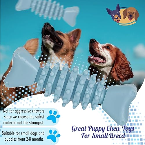 Miniatura 2 de Paquete de 6 juguetes para perros, juguetes para perros pequeños, juguetes para cachorros de 0 a 6 meses, los mejores juguetes masticables para