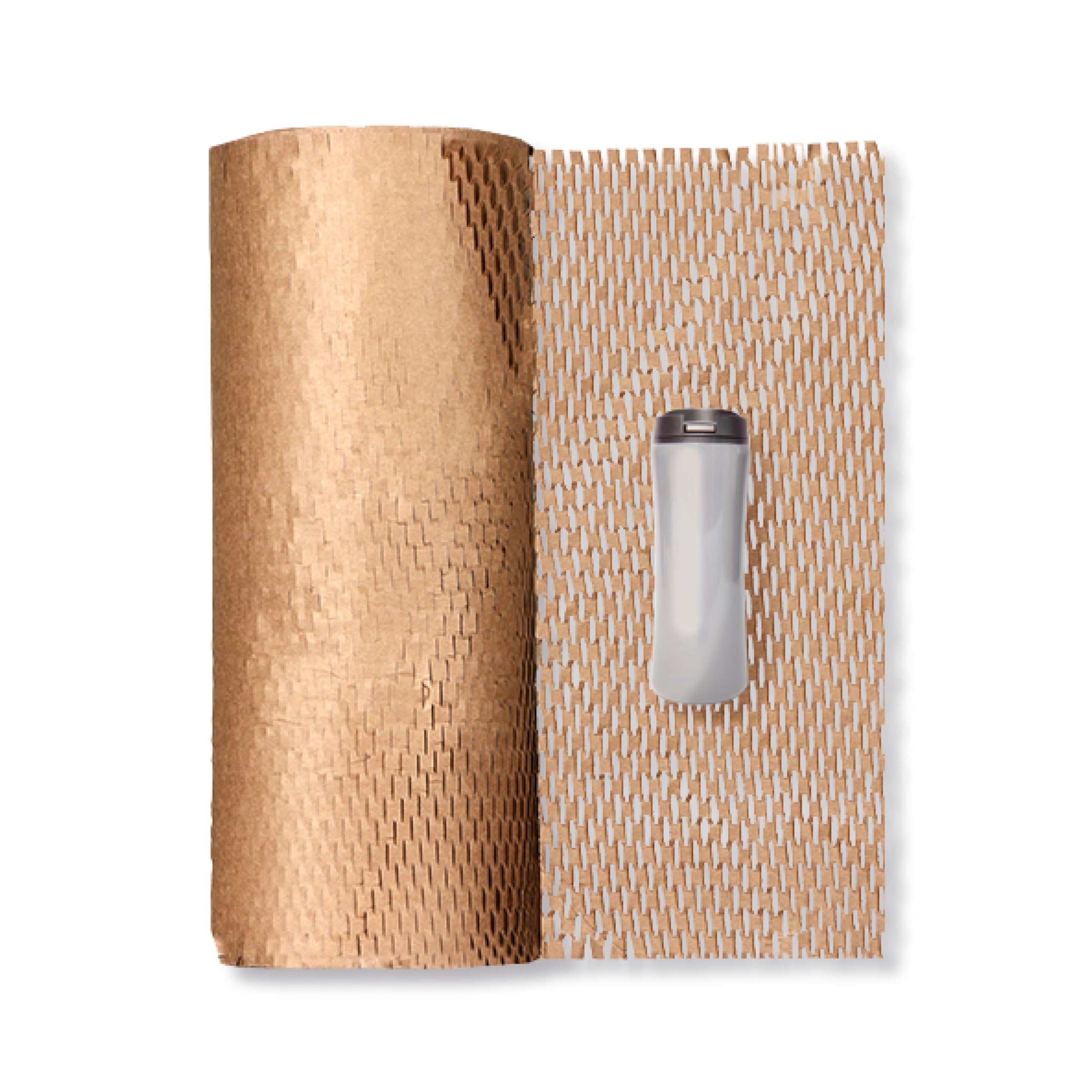 The Boxery Honeycomb Packing Paper 15”x16800” (1400’)-1 Roll Cushioning Wrap, Box Filler, Void Filling, Shipping & Moving Supplies, Alternative to Plastic Bubble|Eco Friendly-Small Business.