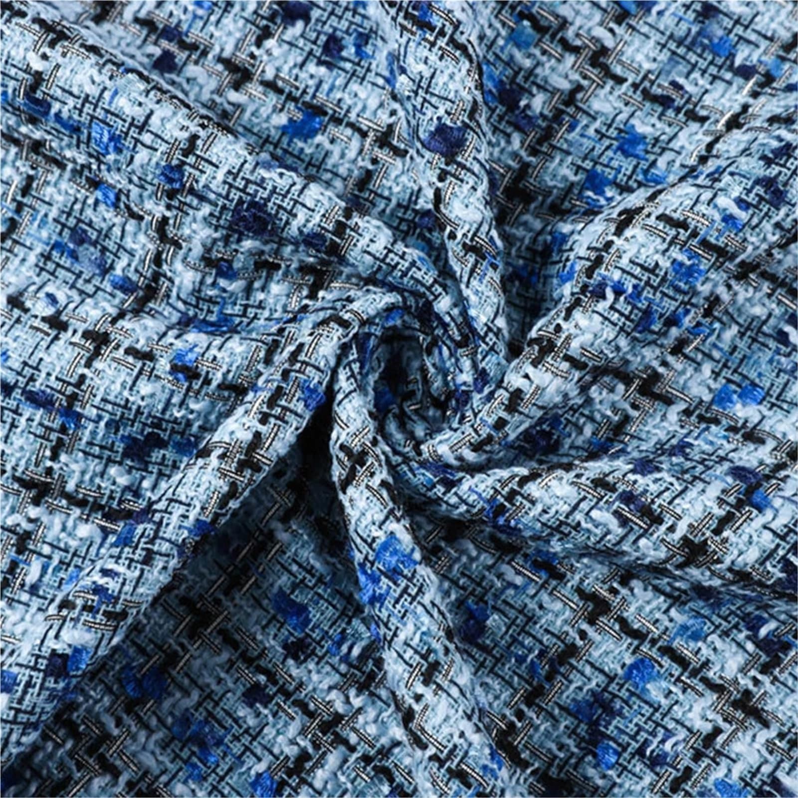 Tkanina tweedowa, Tkanina tweedowa wielokolorowa mieszanka wełny i poliestru 150x100 cm(Color 4)
