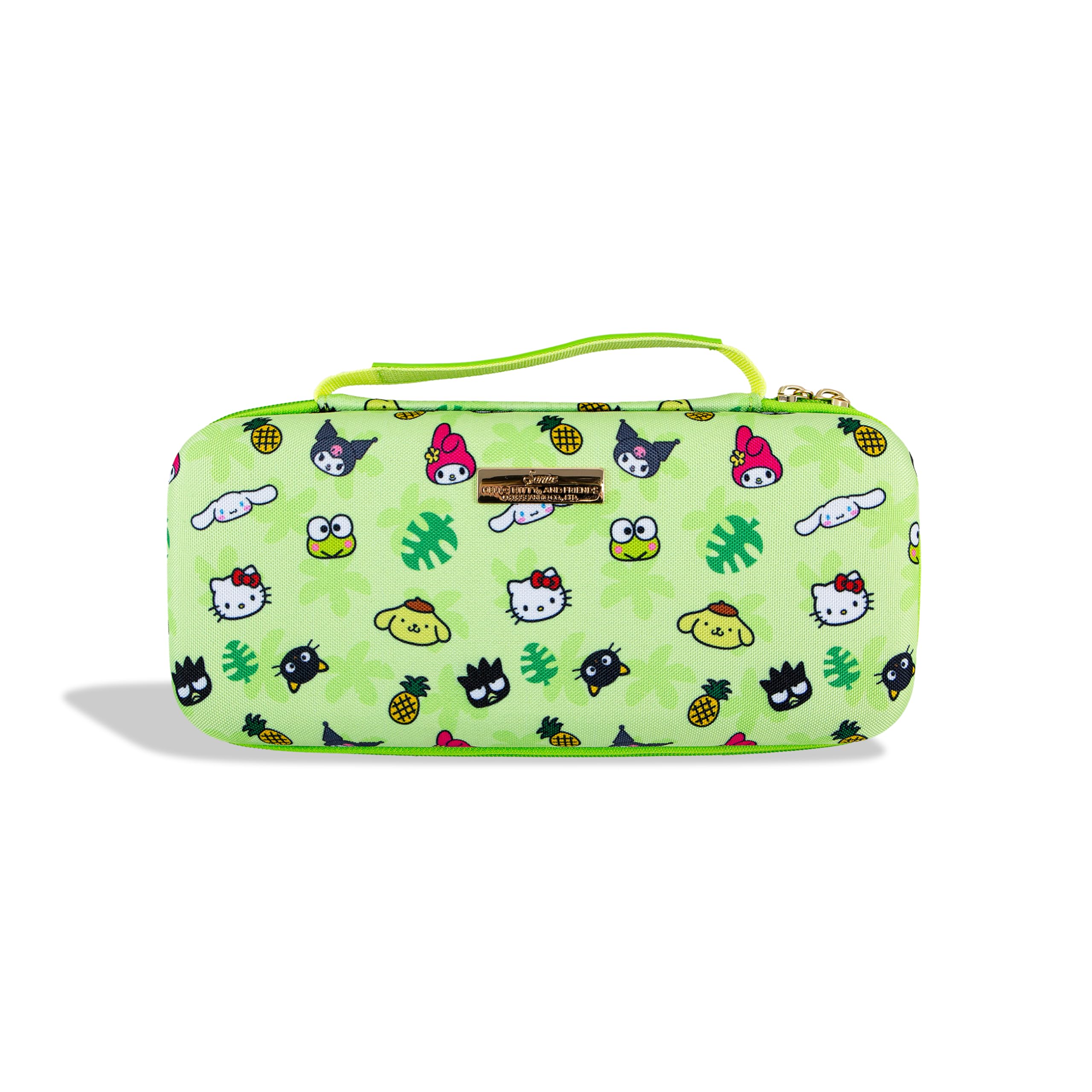 Sonix x Sanrio Carrying Case for Nintendo Switch 2, Switch 1, Lite, OLED, Protective Travel Case with Game Cartridge Storage | Hello Kitty Island Adventure AOP (Green)