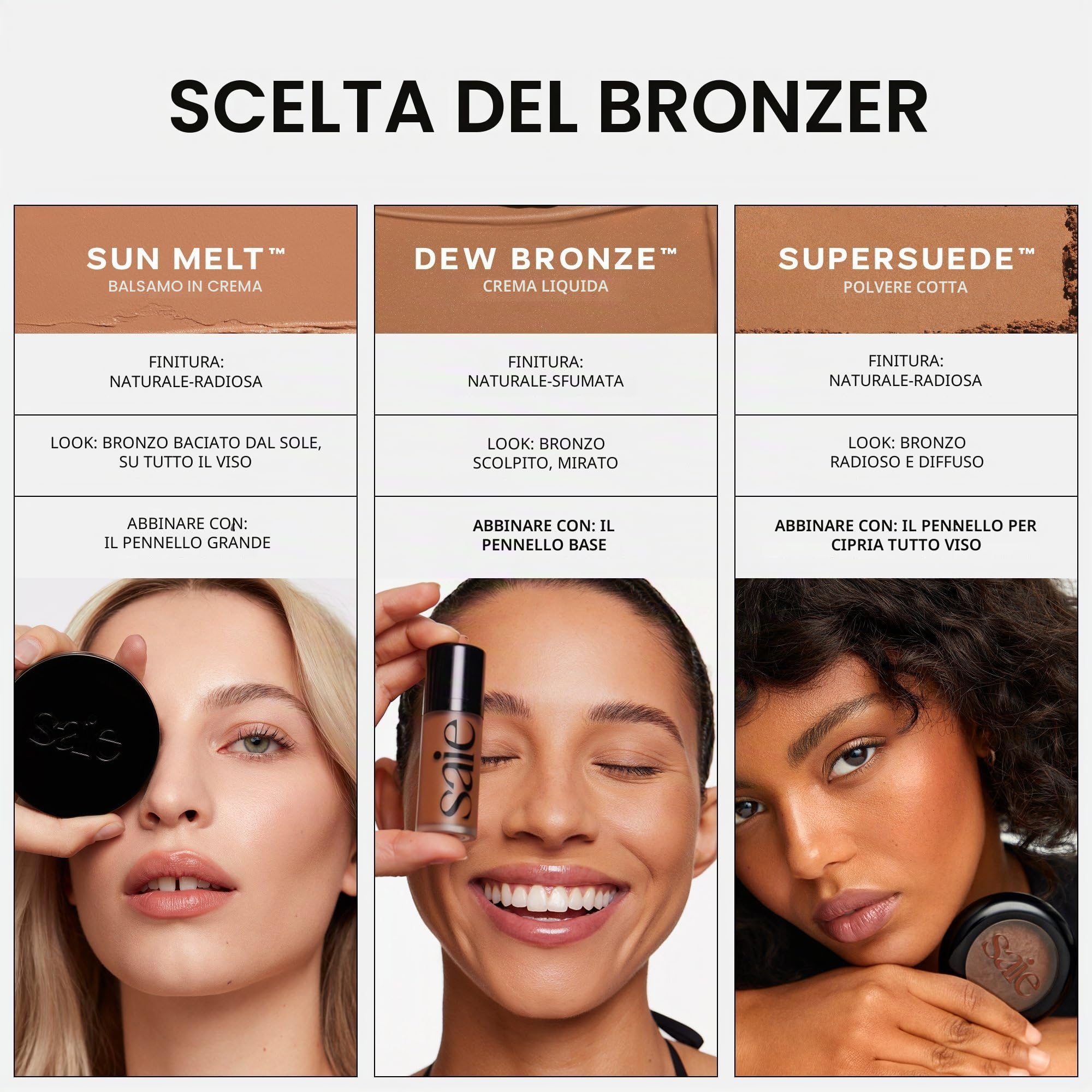 Dew Bronze Soft Focus Liquid Tan + Liquid Contour Arricchito con glicerina vegetale per una miscelazione senza sforzo e una cura profonda della pelle, regali di Natale Dimensioni: