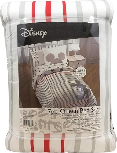 Vista 136 de Disney Wish - Juego de edredón tamaño matrimonial, juego de cama de 7 piezas, incluye juego de sábanas y fundas de almohada, ropa de cama súper