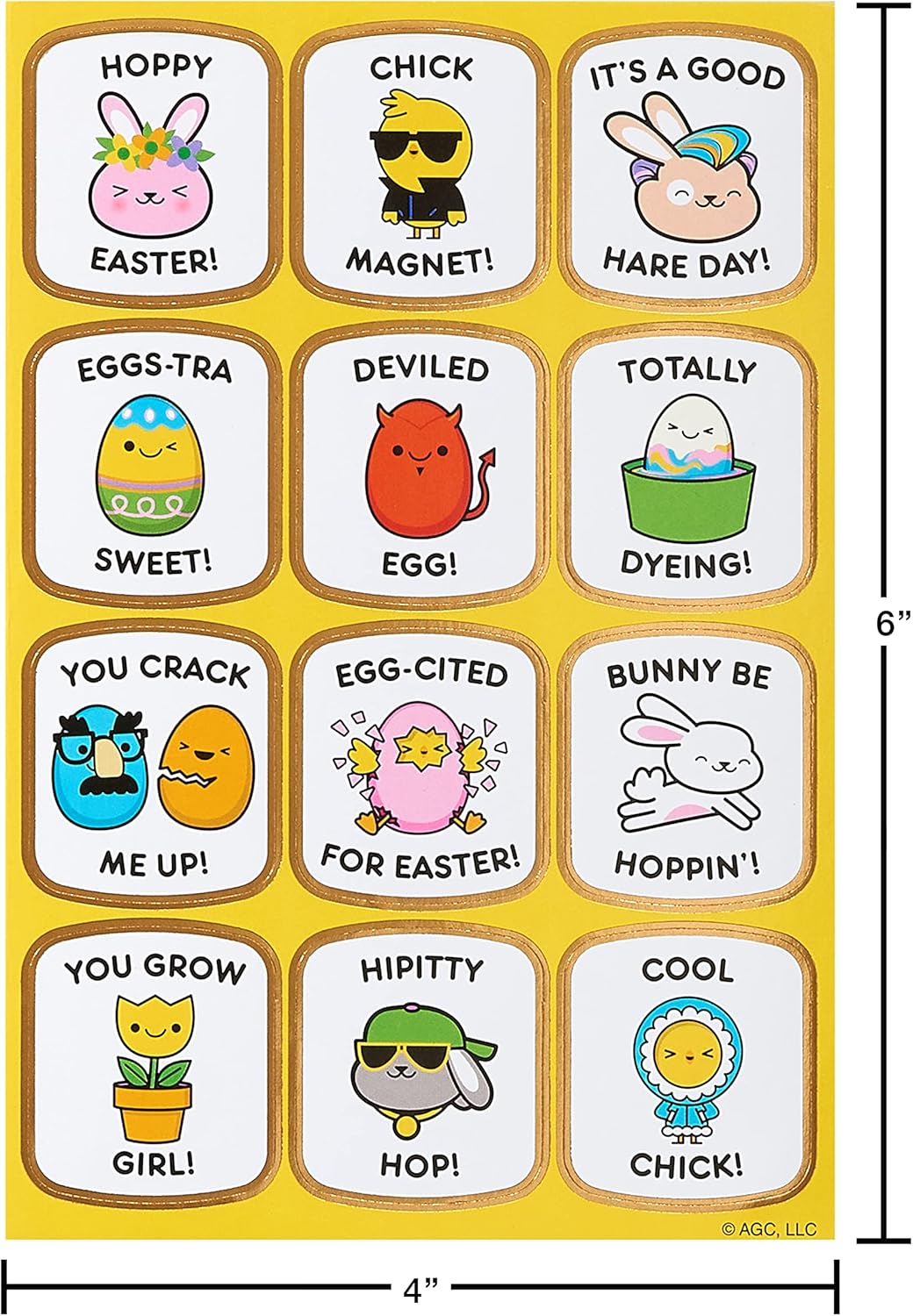 American Greetings Easter Stickers for Kids, Easter Eggs and Bunnies (316-Count)