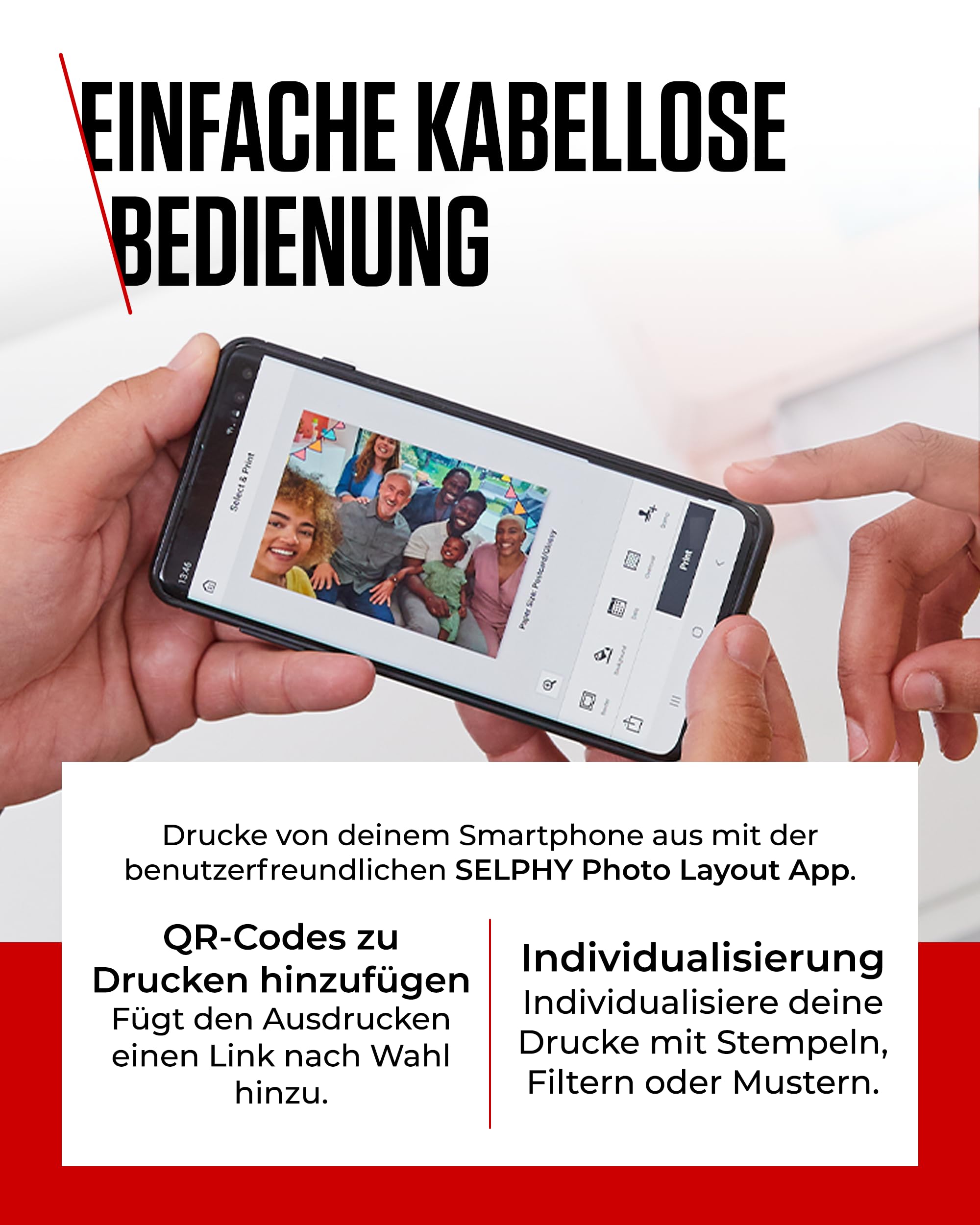 Canon SELPHY CP1500 Mini Fotodrucker mobil tragbar WLAN Thermosublimation weiß