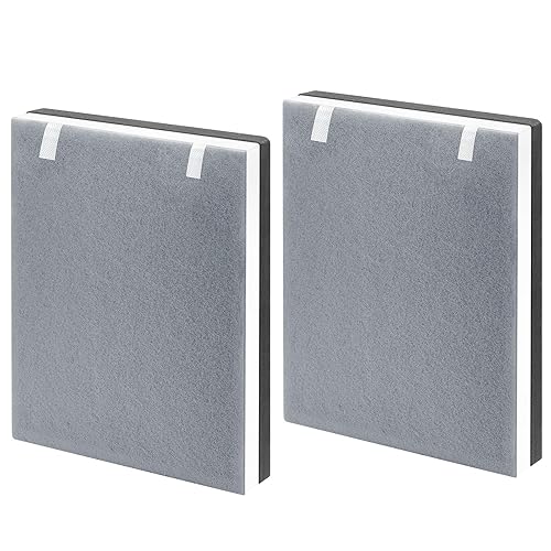 LINNIW 2 Pack Vital 100 Replacement Filter Compatible with LEVOIT Vital 100 Air Purifier, True HEPA Filter, Vital 100-RF - 11.9" x 11.3" x 1.1"