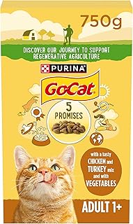 GO-CAT Chicken and Turkey Dry Cat Food 750g