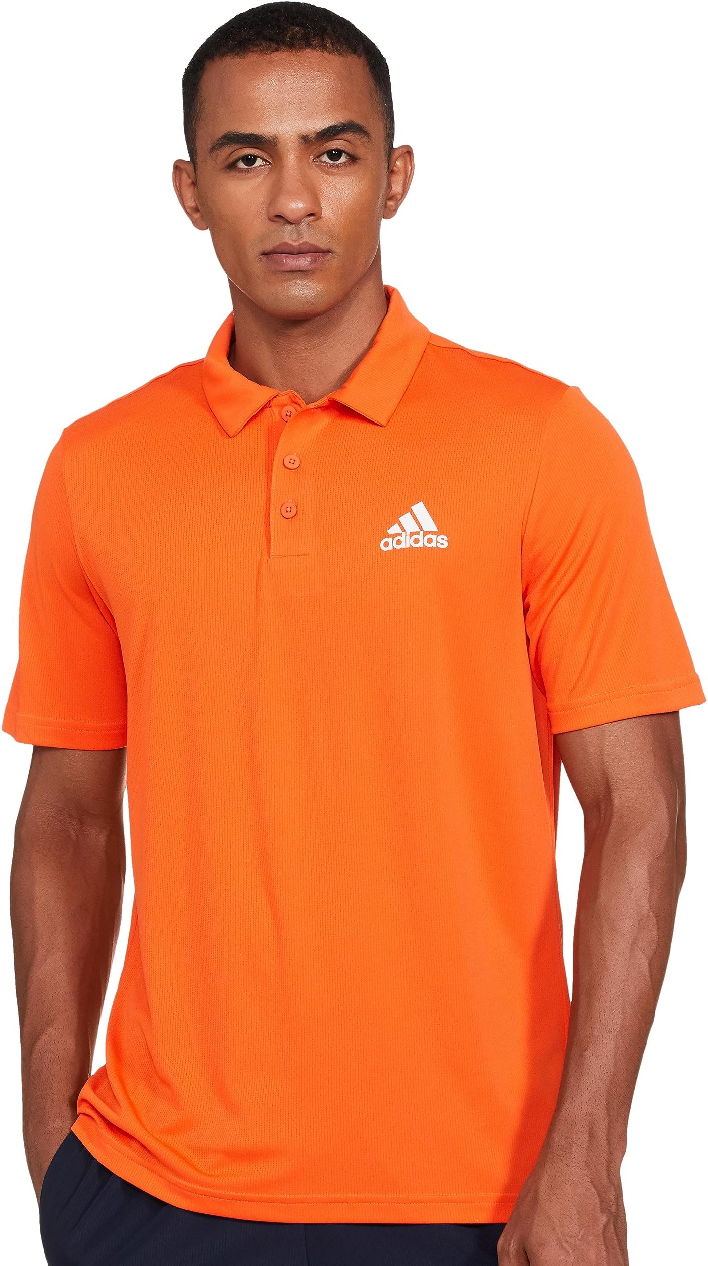 adidasMen's Geometric Regular Fit Polo Shirt