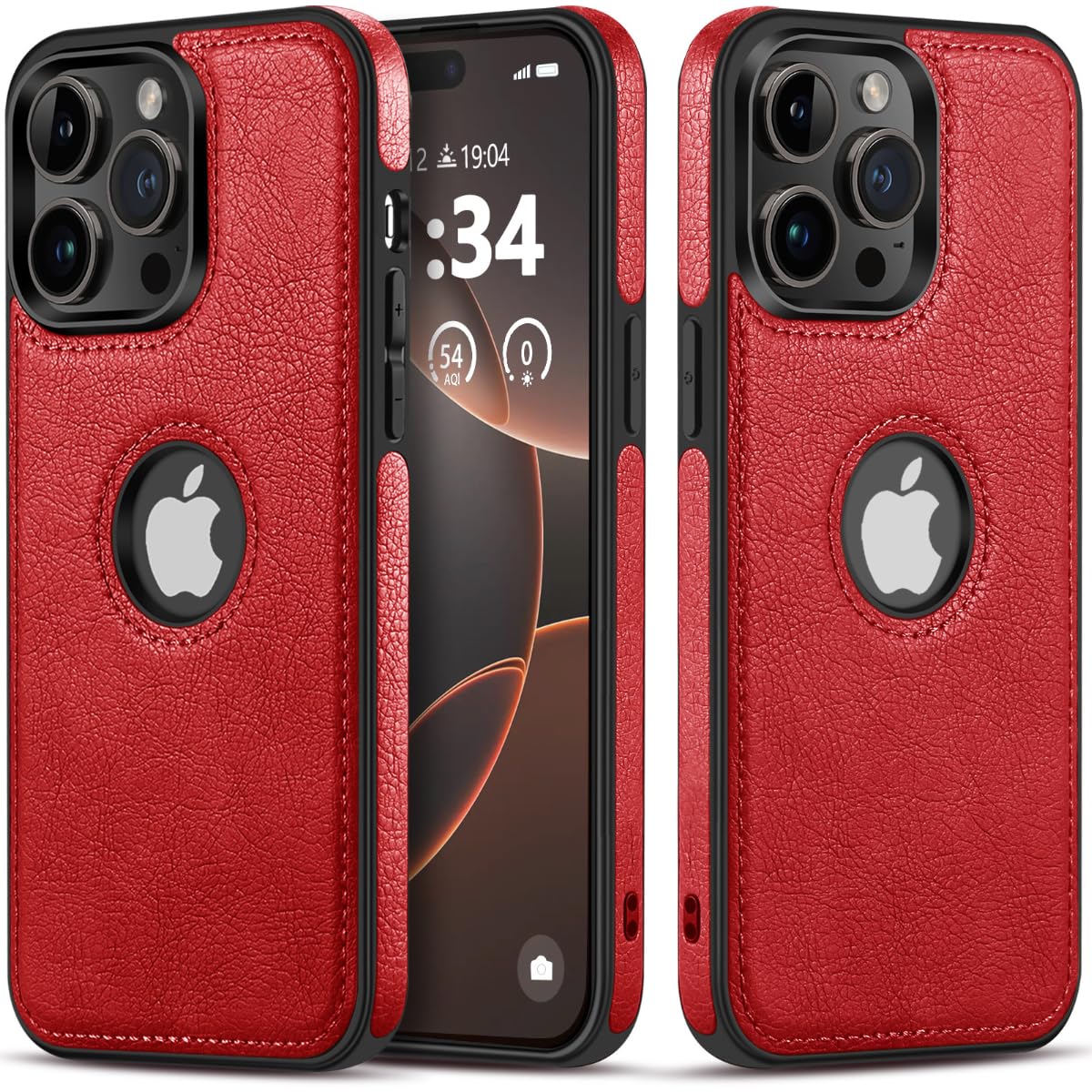 Razstorm Unique Design Luxury Leather Business Phone Case for iPhone 14 Pro Max Anti-Slip Scratch Resistant Ultra Slim Protective Case (2022,6.7”) (