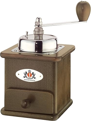 Zassenhaus Molino de café manual de madera de haya oscura Brasilia