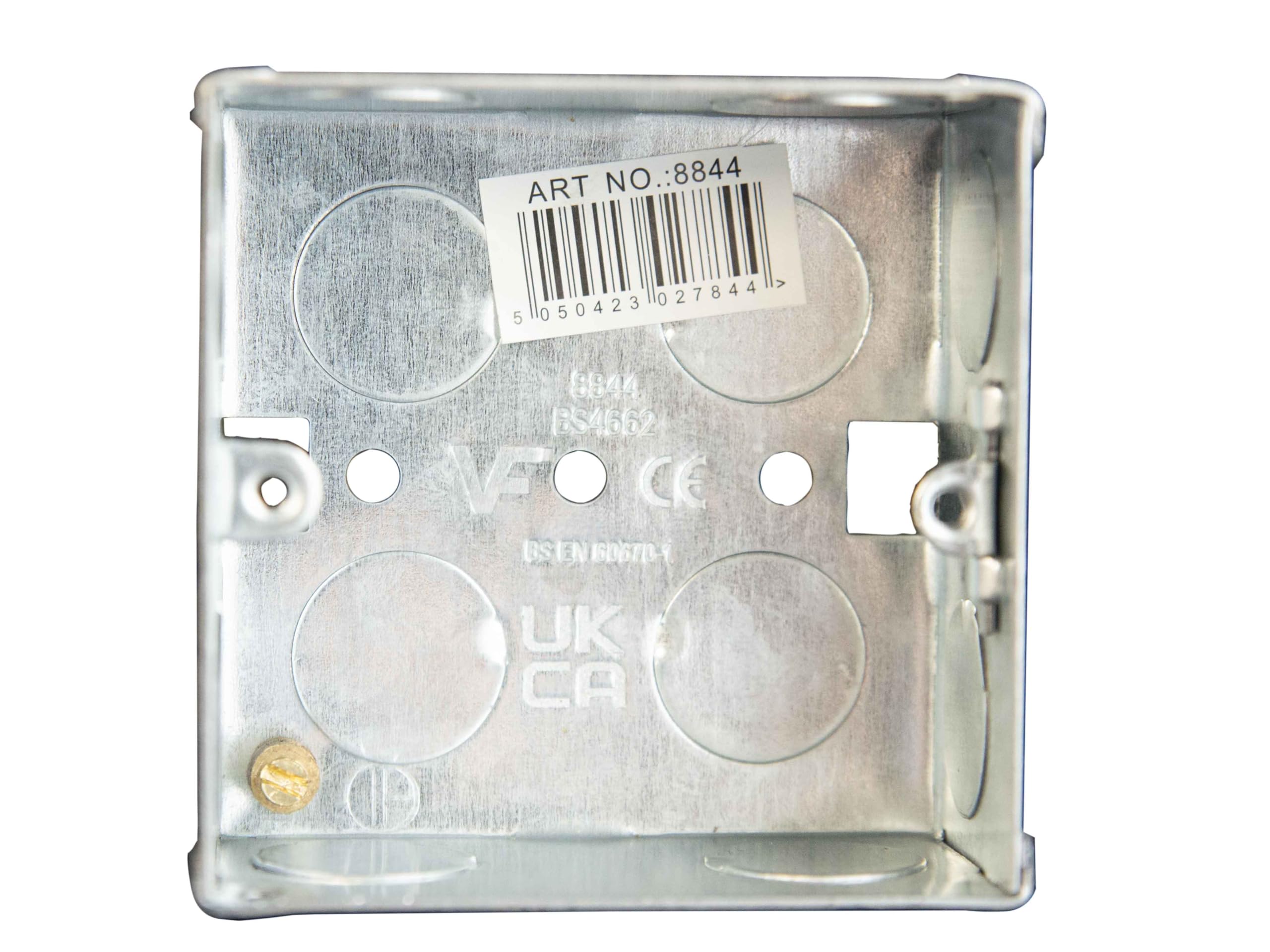 Dencon 1 Gang 35mm Metal Back Box Electrical Plug Socket Wall Box Electrics