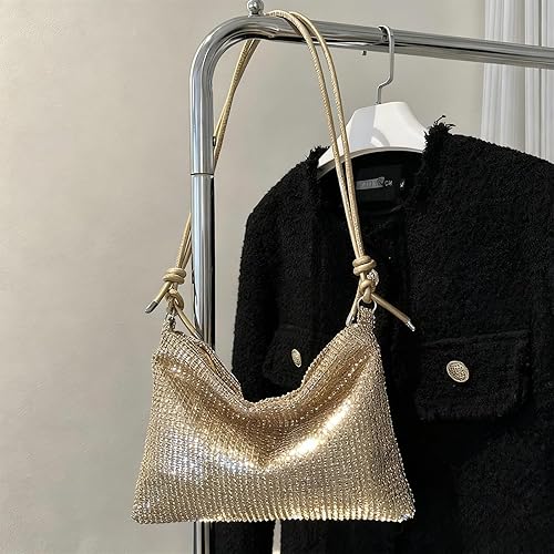 Bolsos de noche para mujer, bolso cruzado elegante, bolso de mano para fiesta de boda Negro,Dorado,Plateado