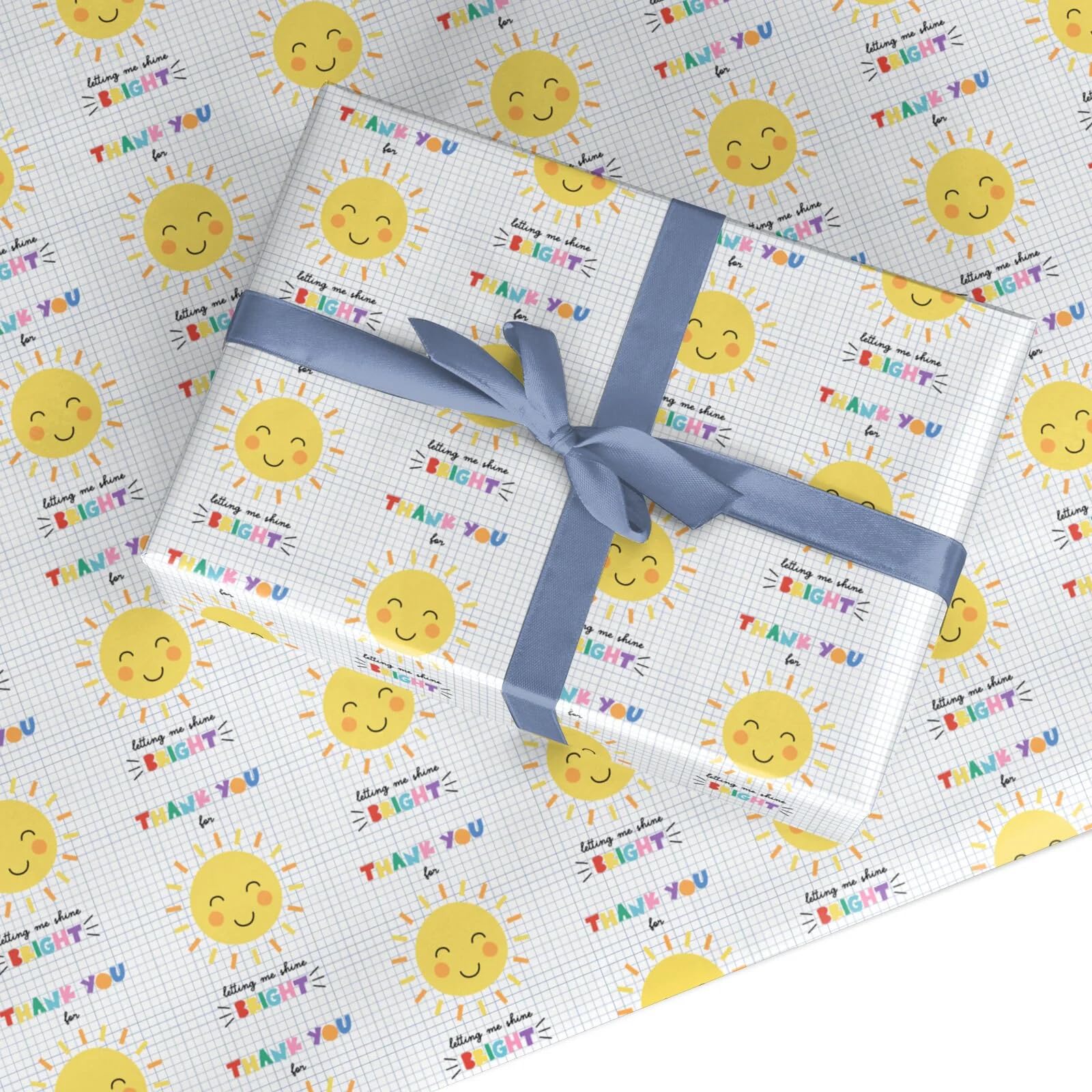 Thank You For Letting Me Shine Bright Wrapping Paper Gift Wrap Large Roll (50cm x 3.6m)