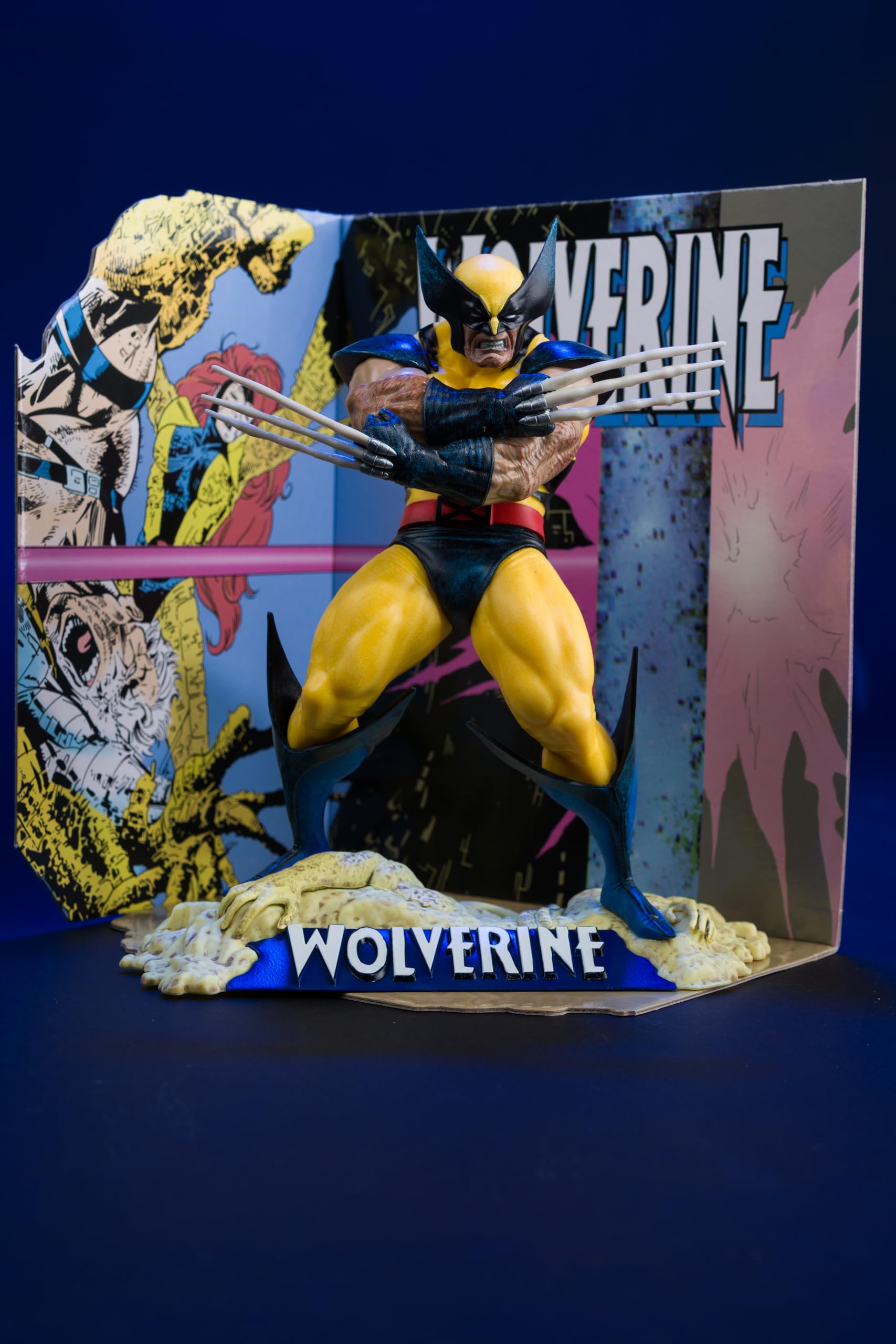 McFarlane Toys - Marvel Wolverine scala 1:10 da collezione con scena (Wolverine #85)