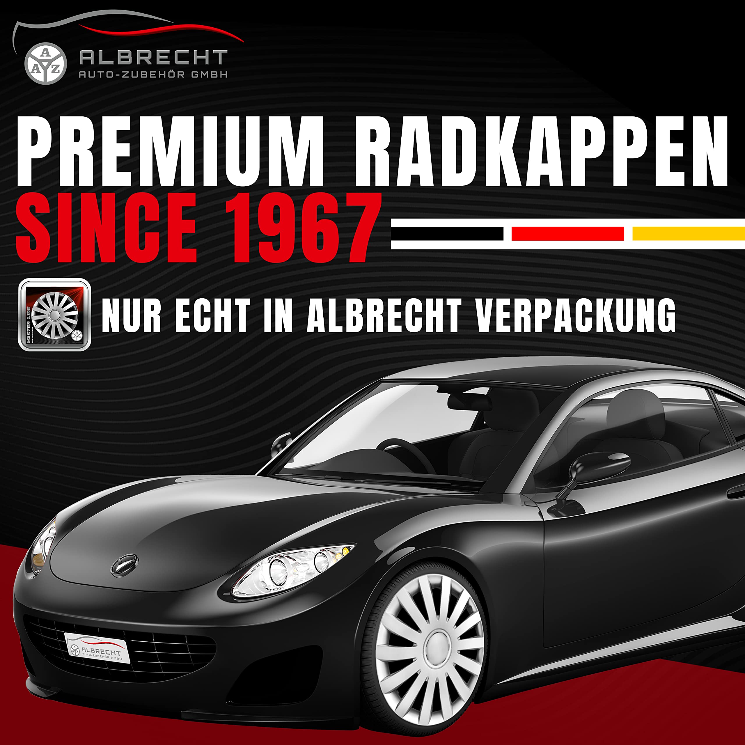 Albrecht Wind Radkappen 16 Zoll Silber 4er-Set für Stahlfelgen | Schlagzäher ABS-Kunststoff · Witterungs- & UV-beständig · Werkzeuglose Clip-Montage · Made in EU · Markenqualität