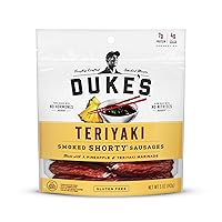 Vista 5 de Duke's Paquete de salchichas cortas ahumadas cajún y teriyaki (5 onzas)