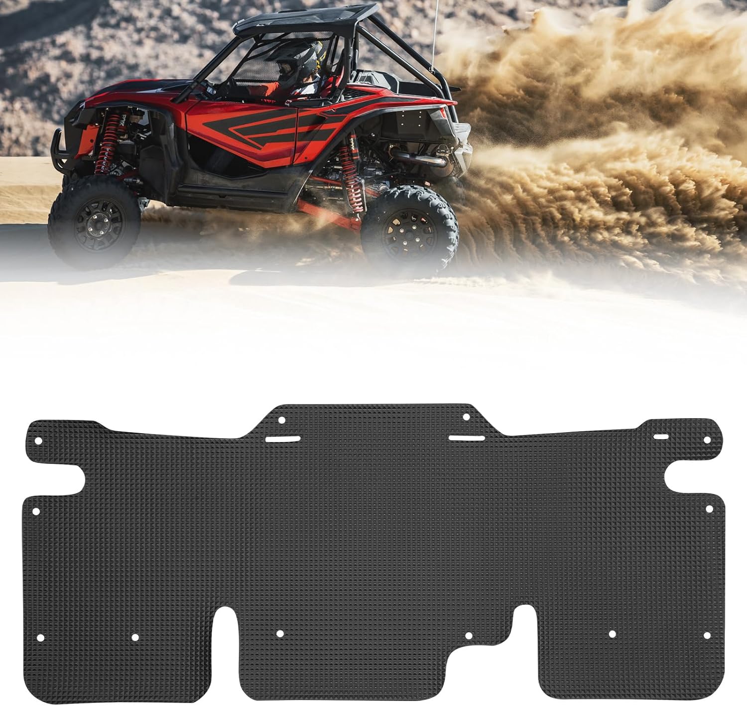 KEMIMOTO Mud Flaps, UTV Mud Guard Compatible with Talon 1000R 1000X 1000X-4, Enhanced Coverage Front Engine Splash Mudguard, Pyramid Pattern Design Dust Shield Accessories