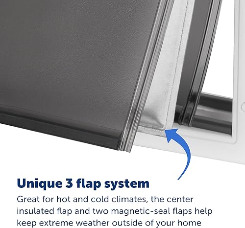 Miniatura 9 de Puerta PetSafe para condiciones meteorológicas extremas, color blanco, M, Blanco