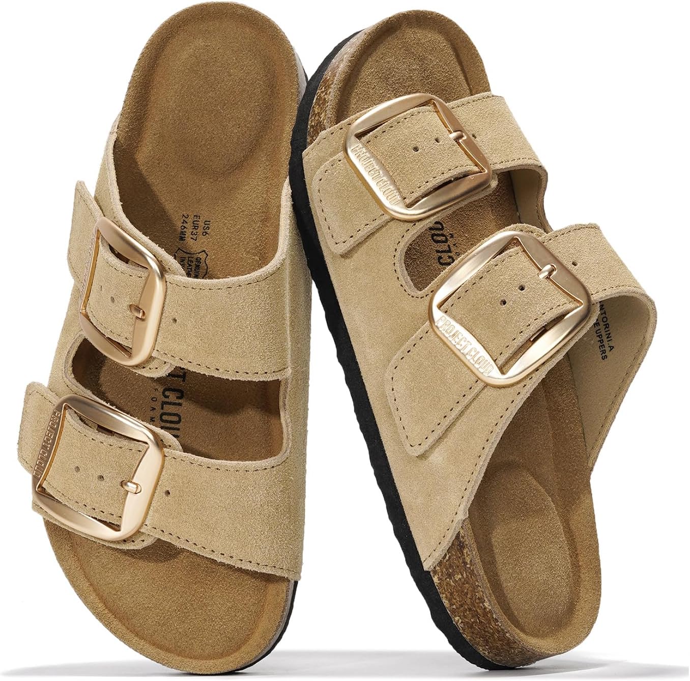 Project Cloud Flat Sandals Women Slides Santorini Summarize 10 English