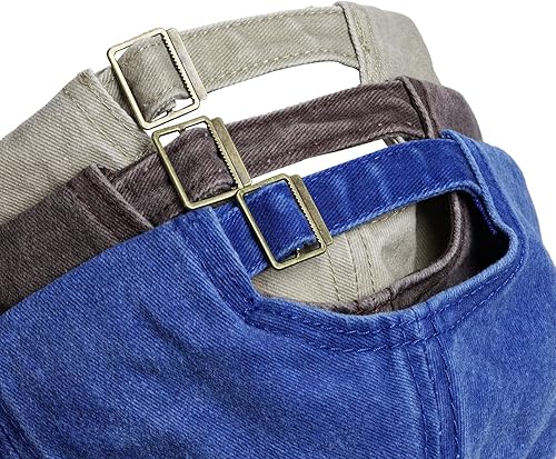 Miniatura 4 de 3 gorras de béisbol clásicas, de perfil bajo, ajustables, lavadas, lisas, gorra de béisbol, sombrero de papá para hombres y mujeres