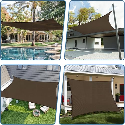 Miniatura 2 de TANG Sunshades Depot - Toldo rectangular de 18 x 20 pies, bloqueo UV, para patio, pérgola, porche, terraza, jardín, patio, actividades al aire libre