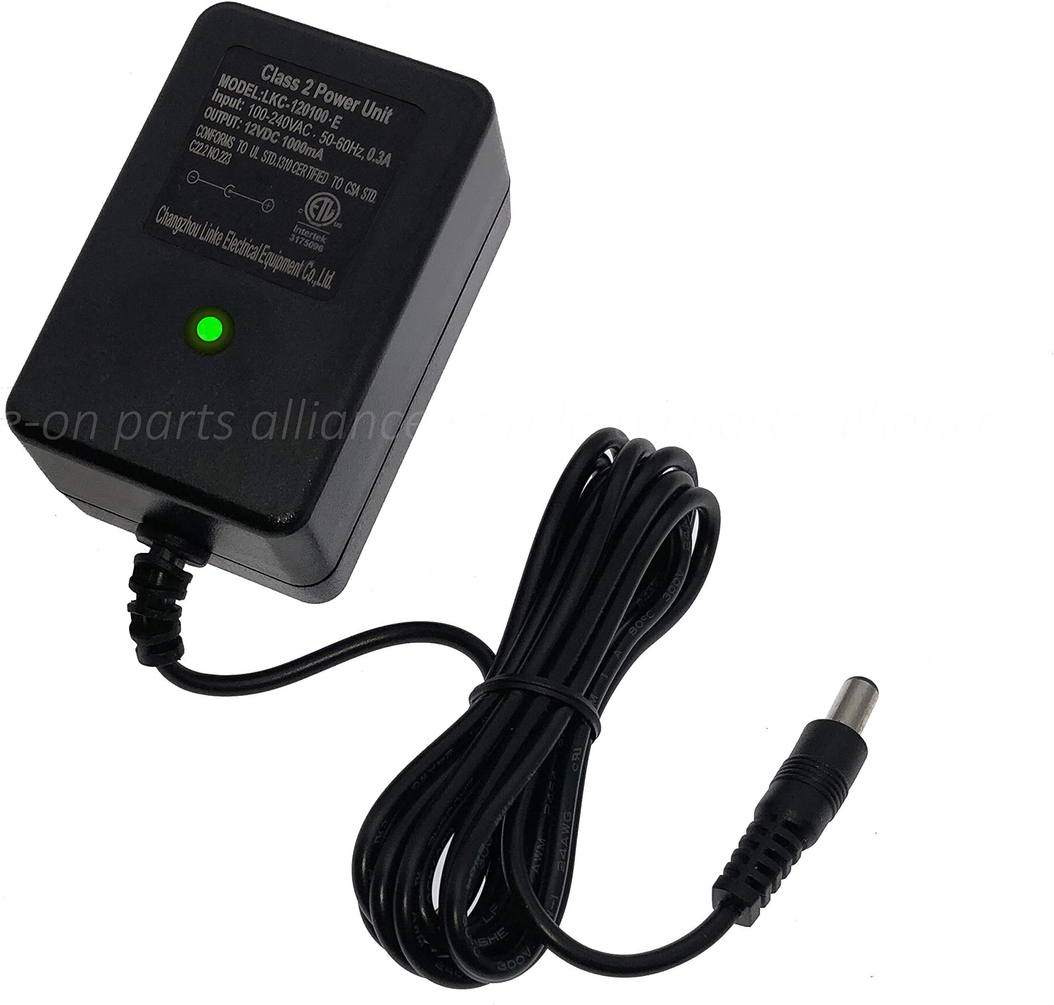 LinkePow 12 Volt Battery Charger, 12V Charger for Ride On Car Kid Trax Dynacraft Costzon Best Choice Product JEEP Wrangler Ride-Ons Battery Power