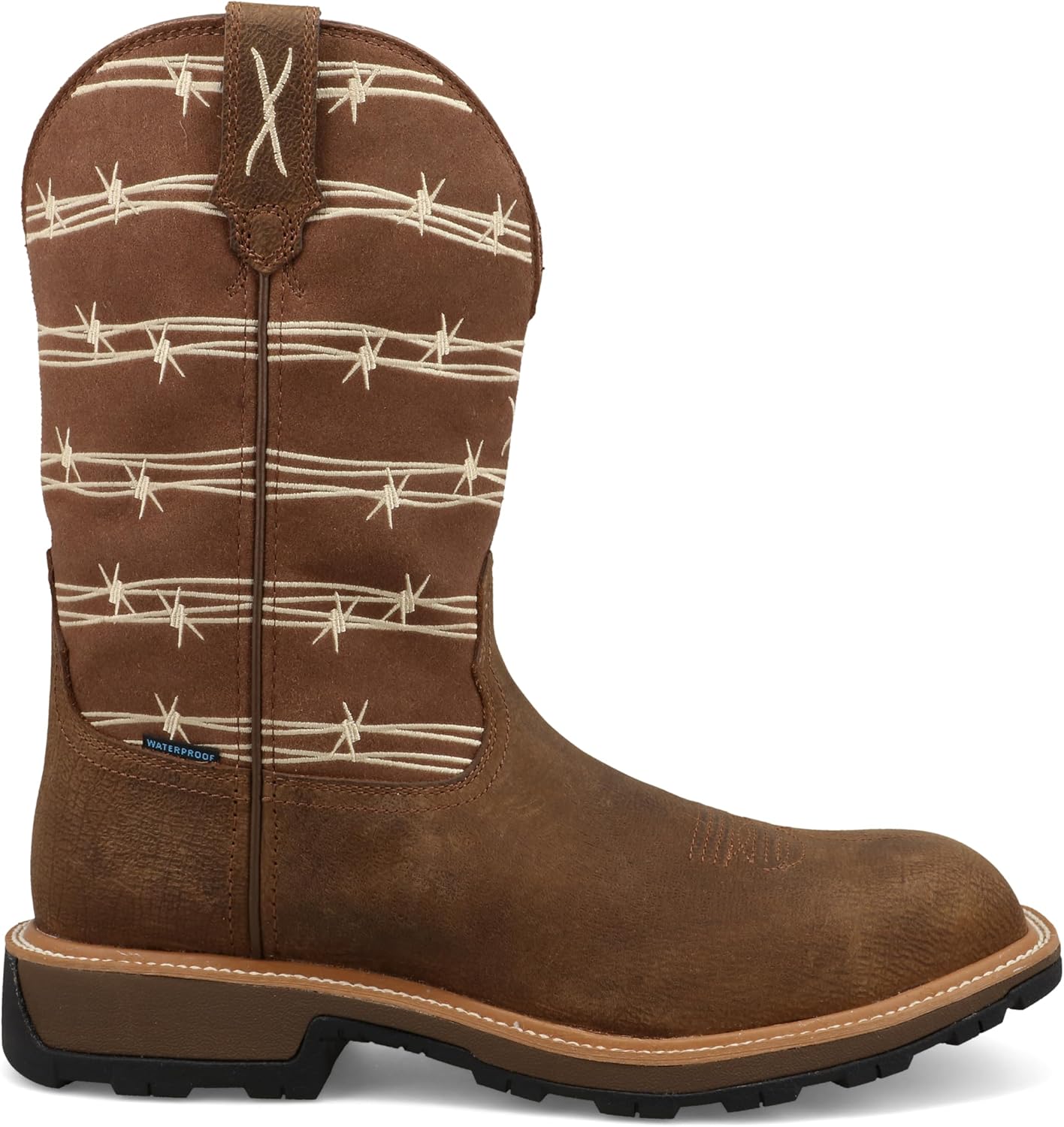 Twisted X Mens 11" Pull On Nano Composite Toe UltraLite X Waterproof Western Work Boot - Image 3