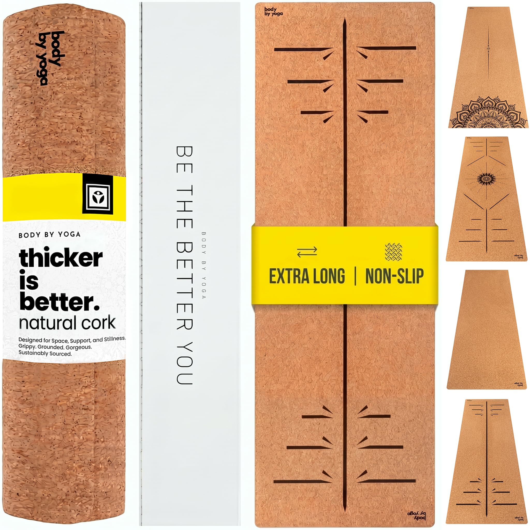 Body By Yoga Luxury Cork Yoga Mat