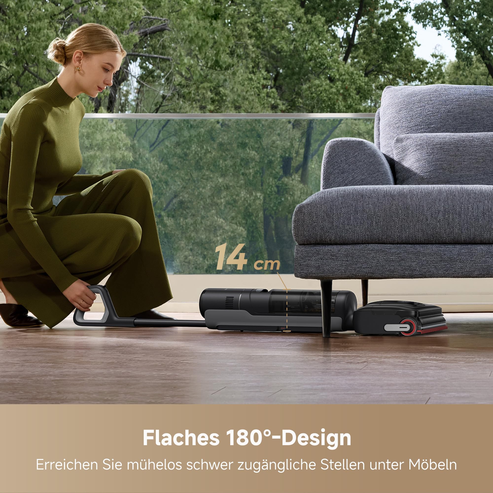 Dreame H15 Mix 7-in-1 Nass- und Trockensauger, 23.000 Pa Saugkraft, KI-Roboterarm, Kantenreinigung