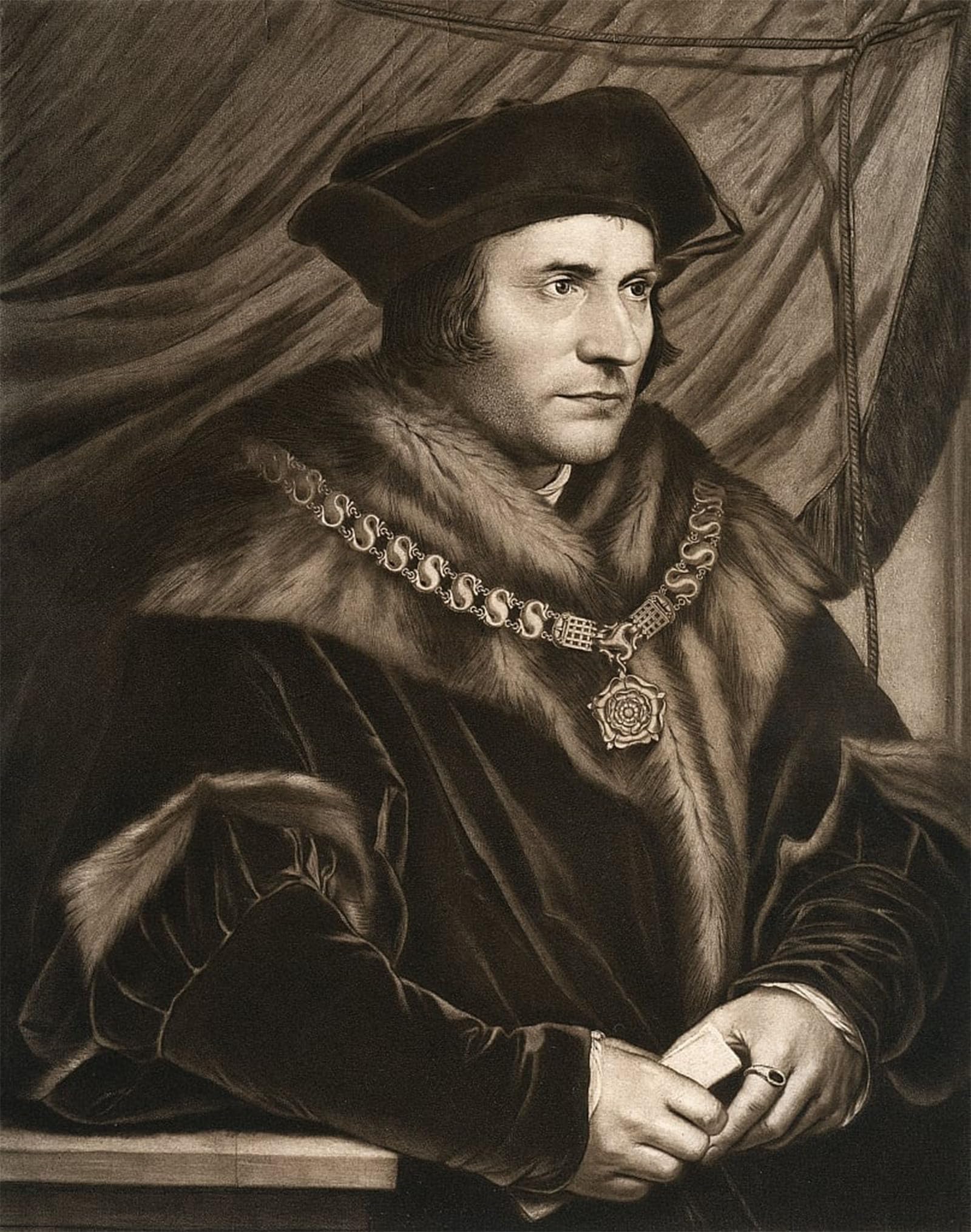 POSTERIIk Famous Modern Artwork Art Mural Sir More by Hans Holbein the Younger Oil Paintings Pictures for Home Decor 60x90cm