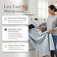 Vista 53 de Southshore Fine Living, Inc. Juego de edredón de tamaño King de gran tamaño, colcha de lavanda King/California con 2 fundas de almohada a juego