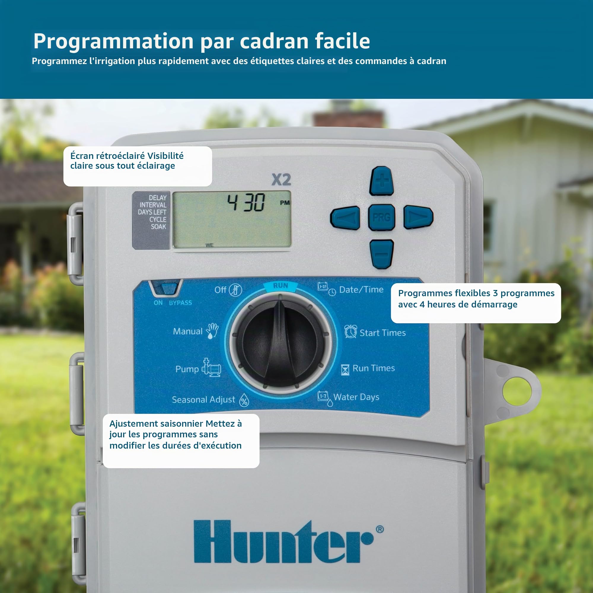 Hunter Company Hydrawise X2 X2-600 Contrôleur d'irrigation extérieur 6 stations