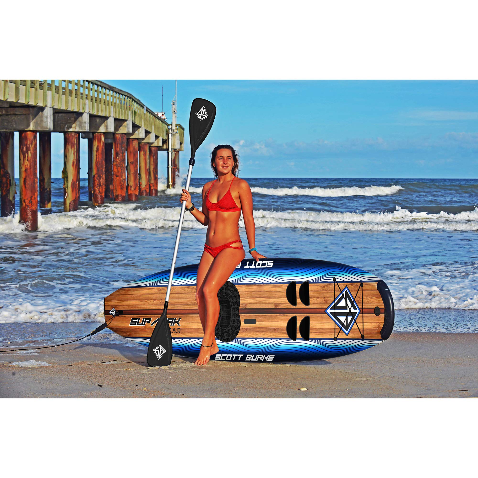 Amazon.com : Scott Burke 10'6 SUP/Yak Paddleboard Package : Sports