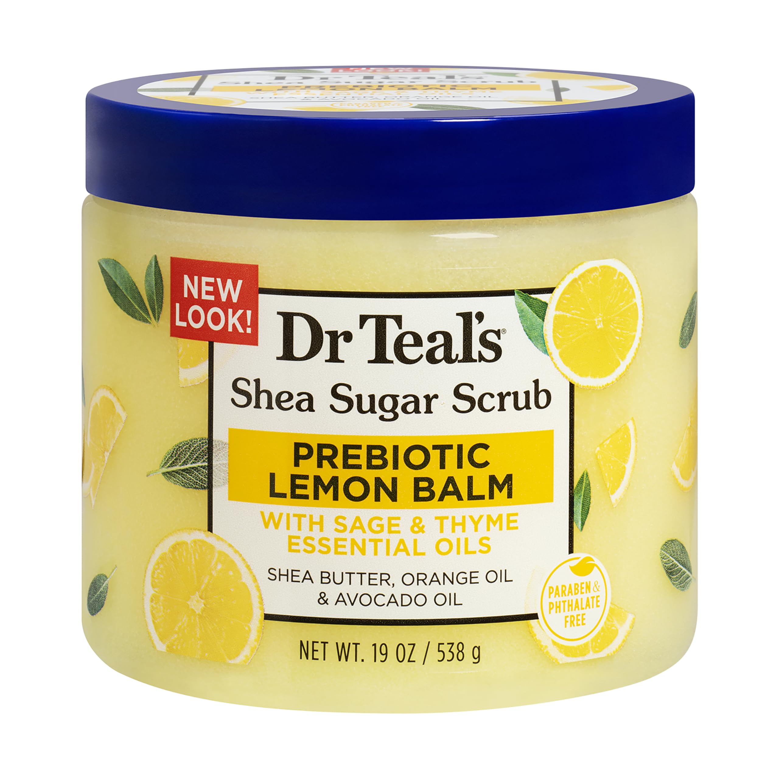 Shea Sugar Scrub Prebiotic Lemon Balm 538Gm