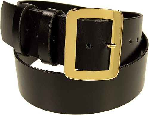 Cinturón de Santa Claus, cinturón de cuero de 2.5 pulgadas de ancho, hebilla de latón, cinturón pirata, amish hecho a mano
