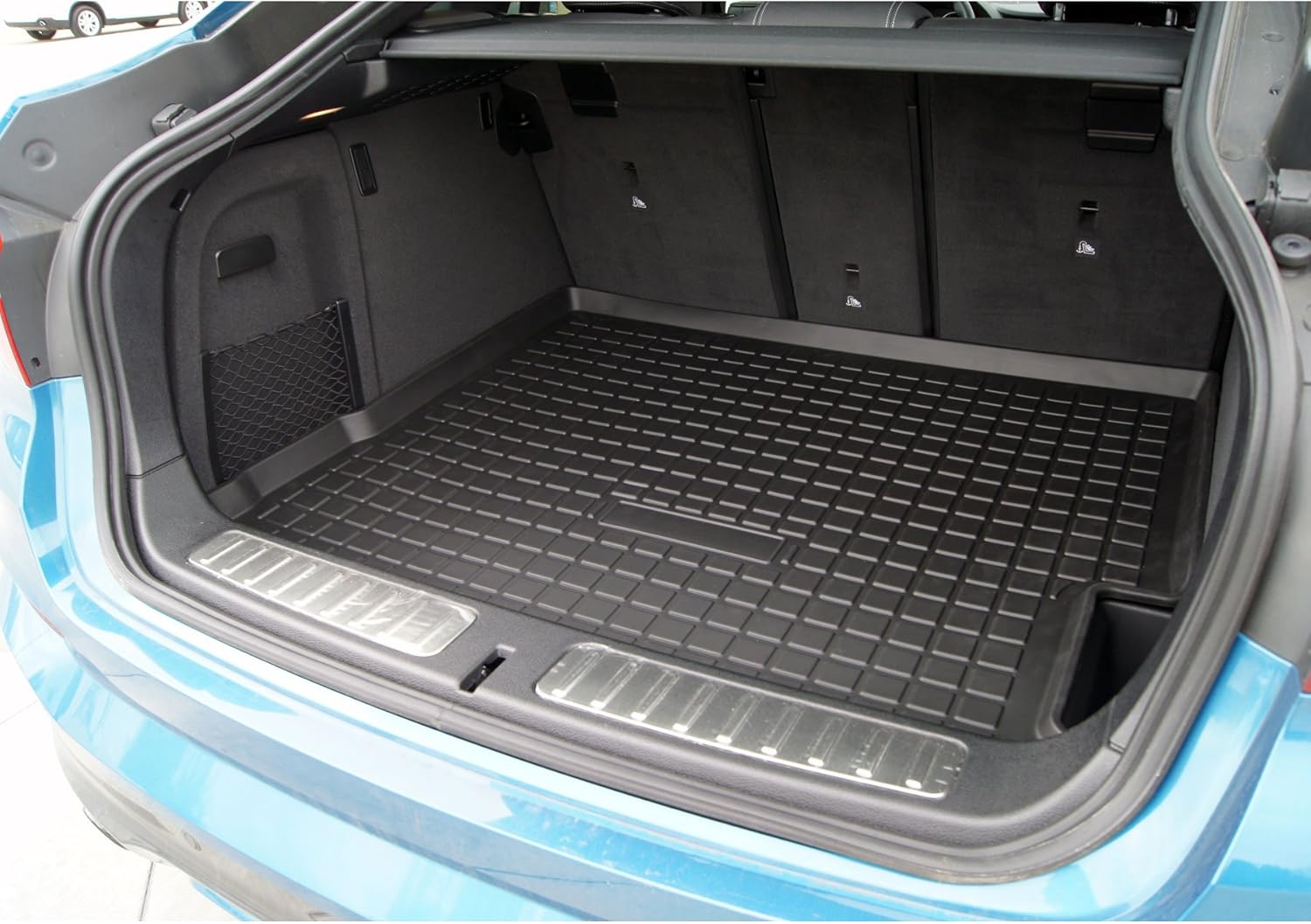 TuningPros CLTM-018 Custom Fit Non-Slip Trunk Floor Mat Cargo Liner Black 1-pc Set