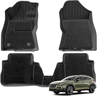 に適合する スバル に適合する クロストレック 2024 TPE カーフロアマット 全天候型 防水アクセサリー 左ラダー AJOHBM(6P)