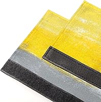 Vista 5 de Pardick Juego de 2 fundas para manija de puerta de refrigerador, color amarillo, pintura abstracta moderna, lavable, lavavajillas, Mocrowave