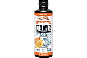 Barlean's Total Omega 3 Fish Oil Liquid Supplement