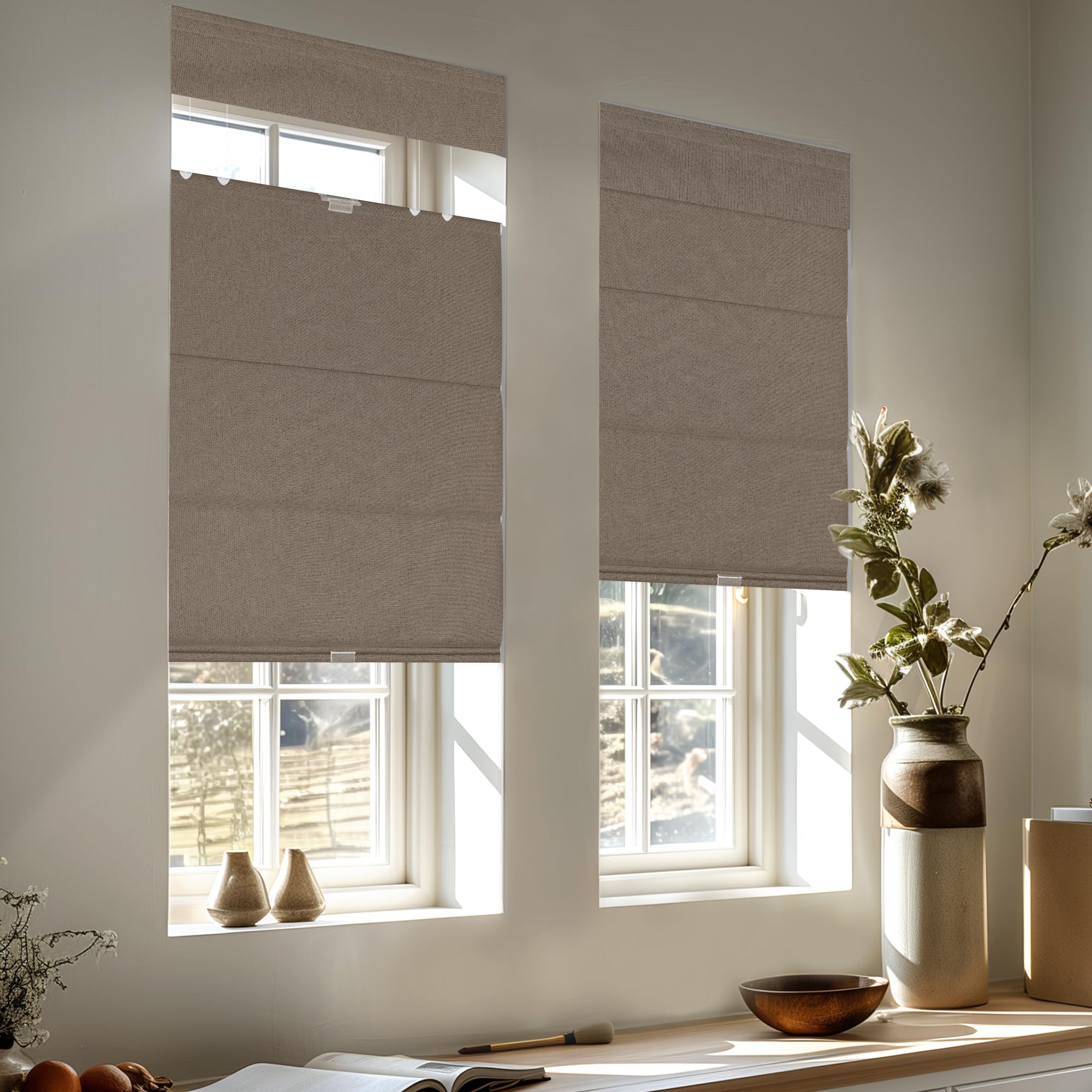 MoDanCeQ Top Down Bottom Up Roman Shades for Windows, 36