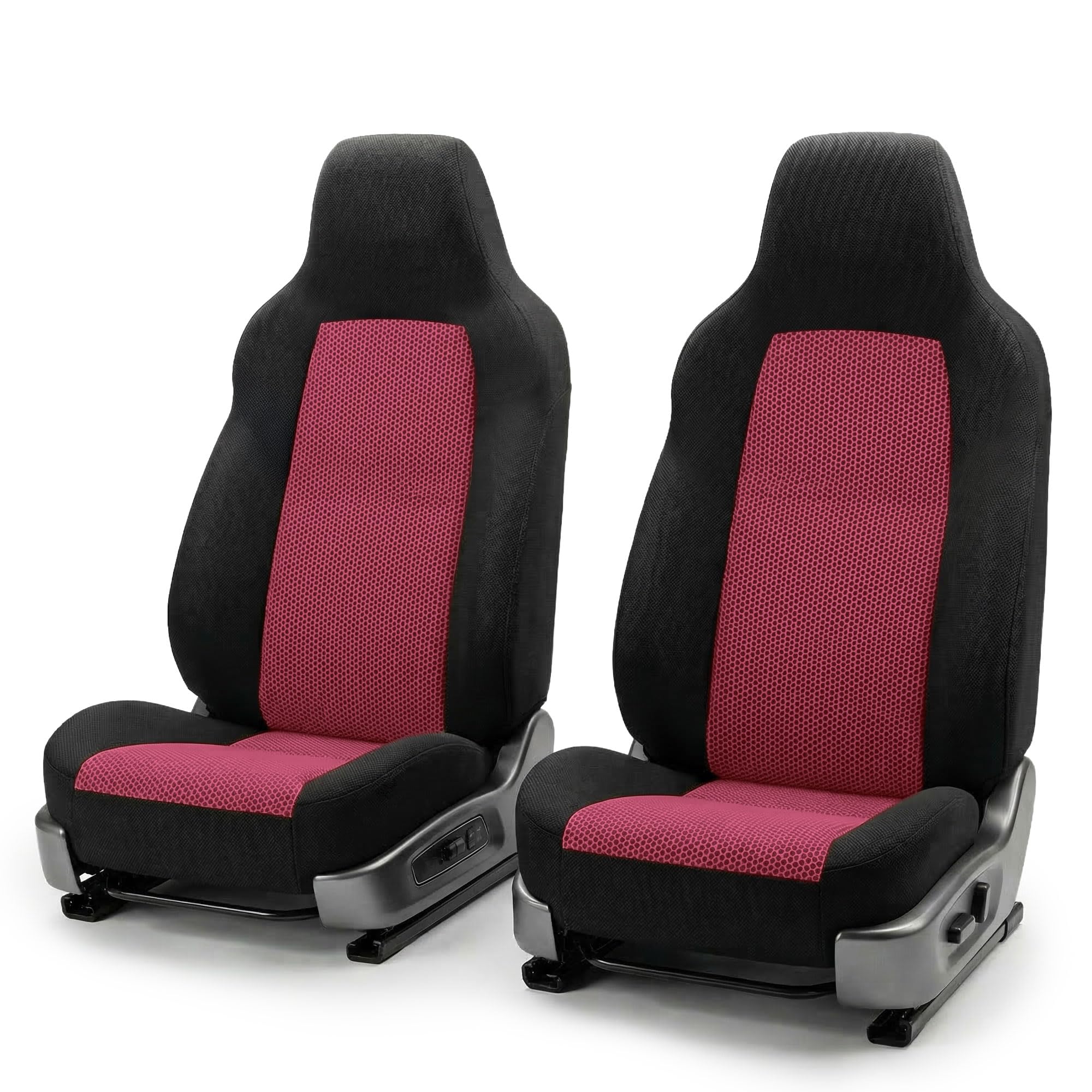 Photo 1 of FH Group Burgundy Universal Fit Automotive Seat Covers - Front Set