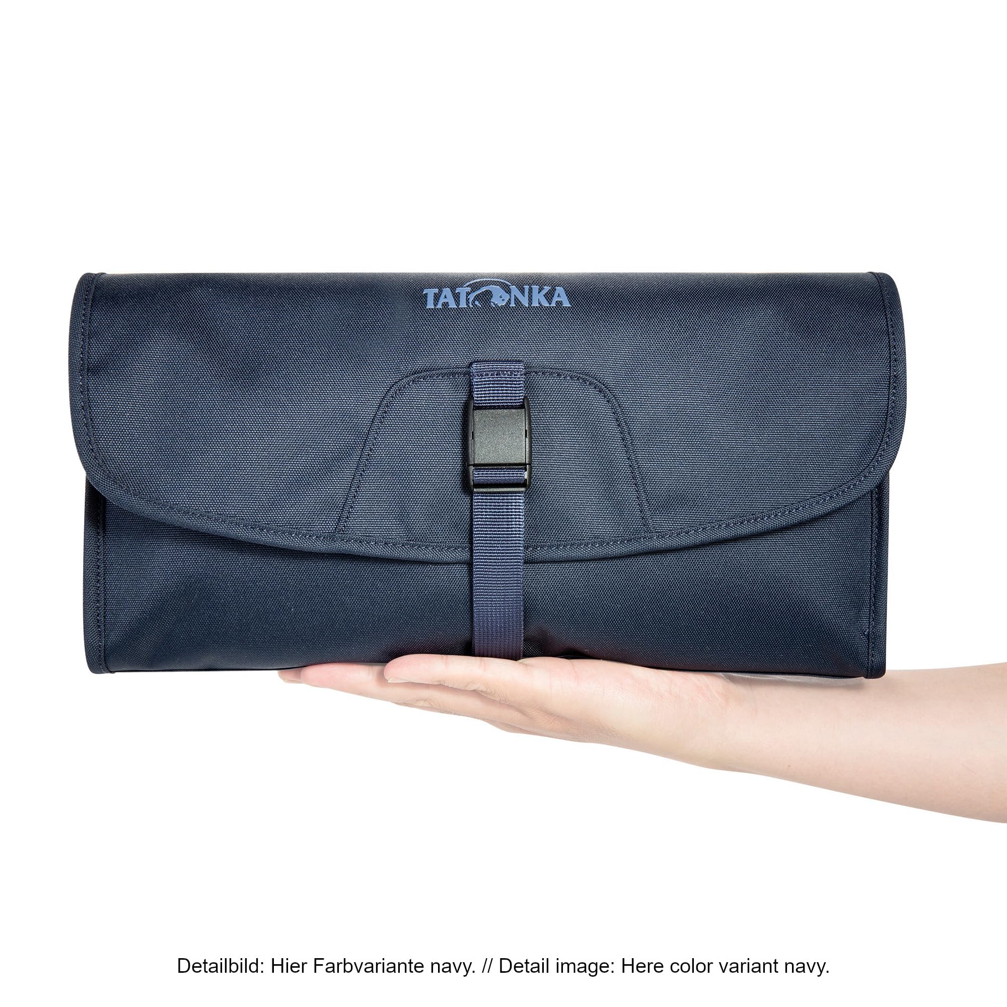 Tatonka Travelcare Kulturbeutel - Flache, Faltbare Waschtasche zum Aufhängen mit Fächern und Spiegel (Packung mit 2)
