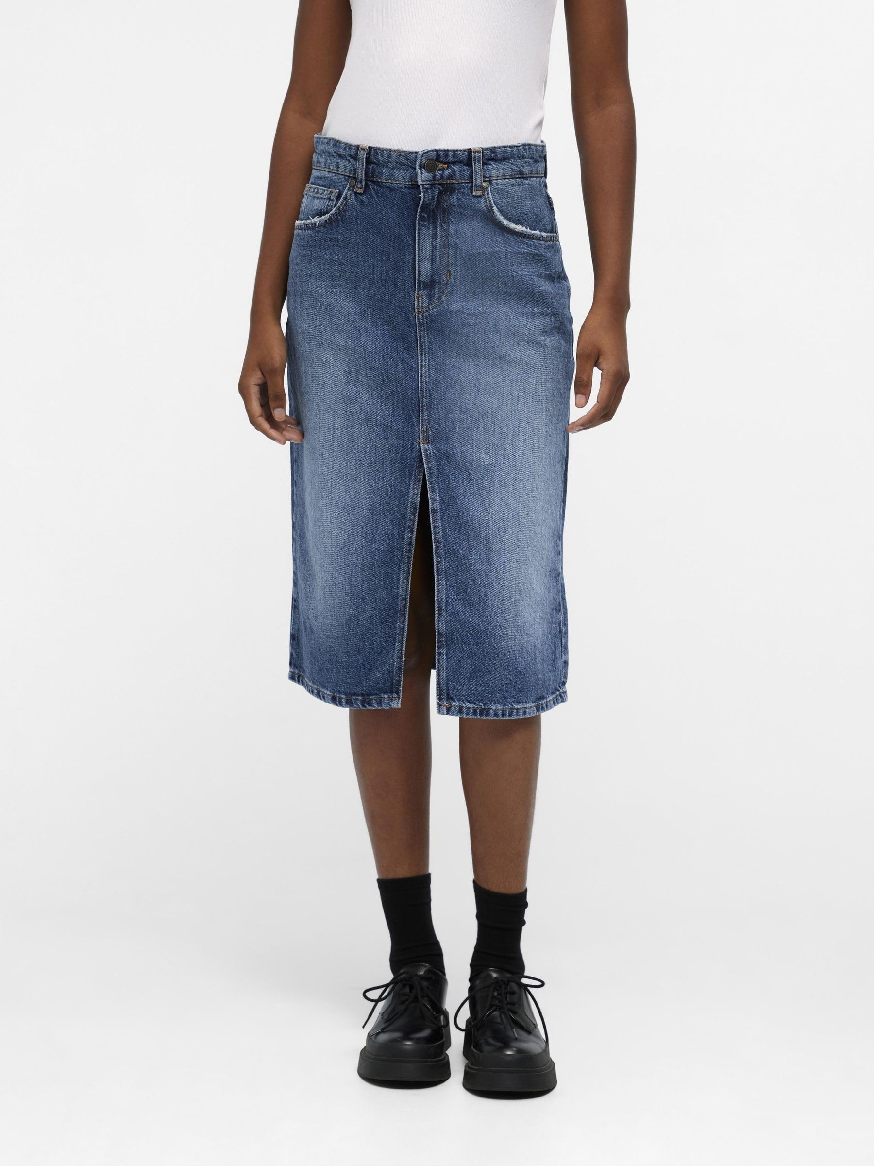 Object Objharlow Midi Denim Skirt Noos Falda Mujer