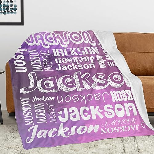 Vista 171 de Manta personalizada con texto, manta personalizada con nombre para madre, padre, adultos, amigos, amantes, perros, mascotas, manta de franela 01