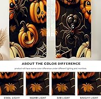 Vista 39 de Cenefas de cocina modernas con patrón de cobre marrón dorado para ventanas, cenefas opacas abstractas de marcas de arañazos y cortinas opacas