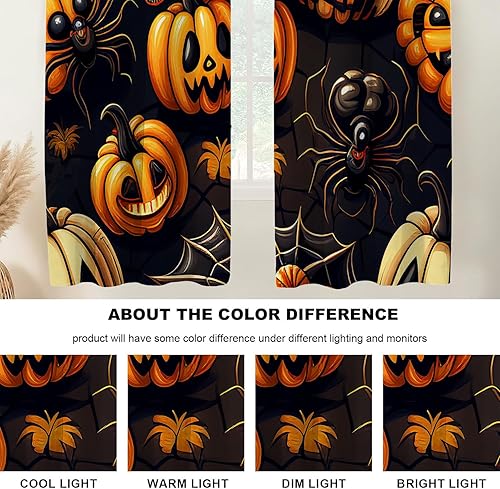 Miniatura 39 de Cenefas de cocina modernas con patrón de cobre marrón dorado para ventanas, cenefas opacas abstractas de marcas de arañazos y cortinas opacas