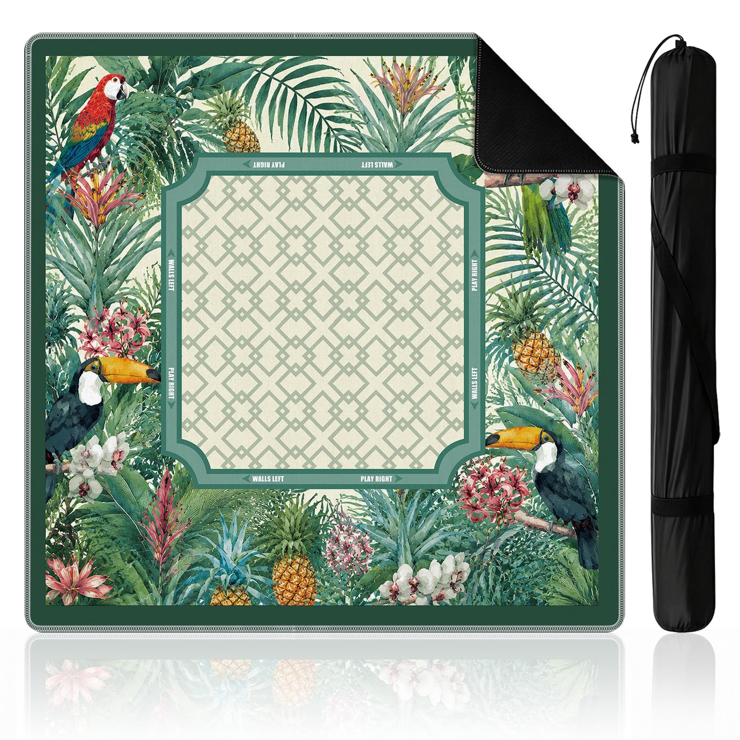 Tapis de Mahjong pour table, décor de jeu 112